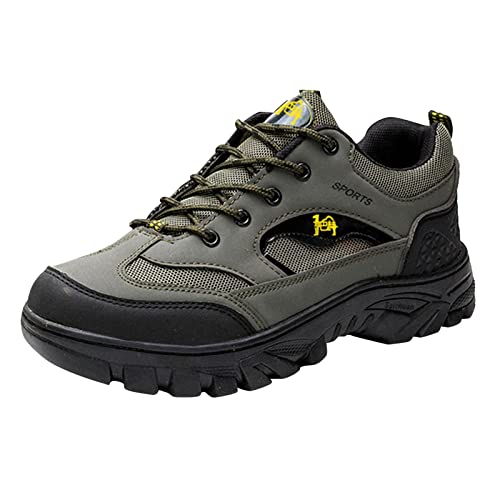 Generisch Wanderschuhe Herren Leicht Wasserdicht - Orthopädische Schuhe Herren Für Arbeit Outdoor Trekkingschuhe rutschfest Bergschuhe Modern Sneaker Atmungsaktive Turnschuhe Weiche Sohle Sportschuhe von Generisch