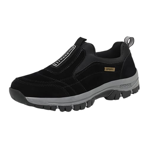 Generisch Wanderschuhe Herren Leicht Wasserdicht - Sportschuhe Herren Fitnessstudio Ohne Schnürung Atmungsaktive Trekkingschuhe Bequem Walkingschuhe rutschfest Kletterschuhe Outdoor Traillaufschuhe von Generisch