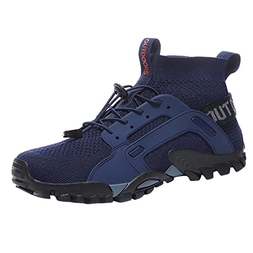 Generisch Wanderschuhe Herren Sommer Leicht Atmungsaktive Mesh Trekkingschuhe Anti-Rutsch Wanderstiefel Outdoorschuhe Trail Running Traillaufschuhe Männer Sportschuhe Schnürung Kletterschuhe von Generisch