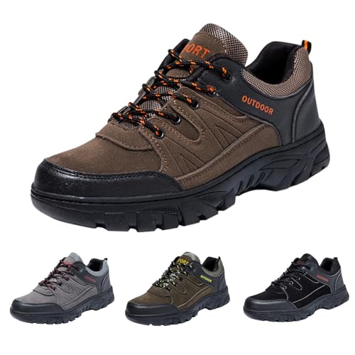 Generisch Wanderschuhe Im Freien Trekking Wanderschuhe Herren Wasserdicht Outdoor Leichte Trekkingschuhe Atmungsaktiv rutschfest Knöchel Bergschuhe Herren Sommer von Generisch