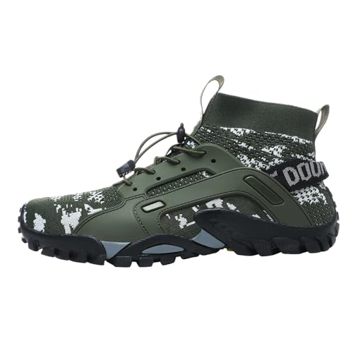 Generisch Wanderstiefel Herren Damen Atmungsaktiv Mesh Wanderschuhe Trekkingschuhe | LäSsige Outdoor Turnschuhe MilitäRstiefel | Bequeme High Top Sportschuhe Slip On Sneakers FüR Outdoor-AktivitäTen von Generisch