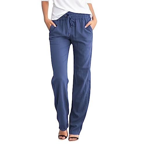 Generisch Warehouse Deal Damen Jeans schwarz Sommer Hosen Damen locker gerade Jeans Damen lockere Stoffhose Damen dünne Sommerhose Damen Boho Kleidung Damen Summer rockige Kleidung Damen von Generisch