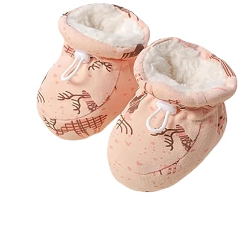 Generisch Warm Fur Baby Boots, 2025 New Warm Cozy Fleece Baby Booties, Fur Winter Booties with Drawstring for Infant Winter (Pink-a,12.5cm(12-18 Months Infant)) von Generisch