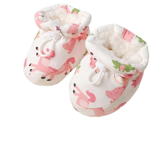 Generisch Warm Fur Baby Boots, 2025 New Warm Cozy Fleece Baby Booties, Fur Winter Booties with Drawstring for Infant Winter (Pink-b,11.5cm(6-12 Months Infant)) von Generisch