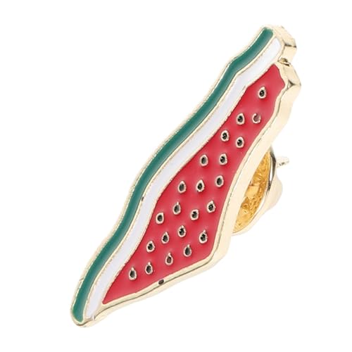 Generisch Wassermelonen Brosche Cartoon Anstecknadel Brosche für Damen Trendiges Accessoire für Kleidung Schals Sommeroutfits Schickes Design mit Feiner Verarbeitung von Generisch