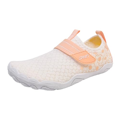 Generisch Wasserschuhe Damen Badeschuhe Barfussschuhe Aquaschuhe Schnell Trocknend Strandschuhe Surfschuhe Barfußschuhe Dicke Sohle mit Löchern Breiter Zehenbox von Generisch