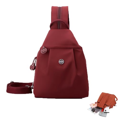 Generisch Waterproof 2-Way Commuter Bag, Oxford Convertible Shoulder Travel Bag, Large Capacity, Suitable for Travel and Commuting (Red) von Generisch