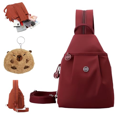 Generisch Waterproof 2-Way Commuter Bag,Convertible Travel Bag,3-in-1 Design,Anti-Theft Travel Tote Chest Convertible Bags Double Zipper Large Capacity,For Fitness,Commuting,Travel,Women (B) von Generisch