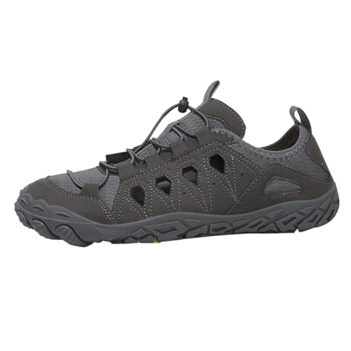 Generisch Watschuhe Casual Schuhe Herren Damen Badeschuhe Gleiche Strand Bequem Atmungsaktiv Wanderschuhe Reiten Waten Aquaschuhe Surfschuhe (Grey Gr.38) von Generisch