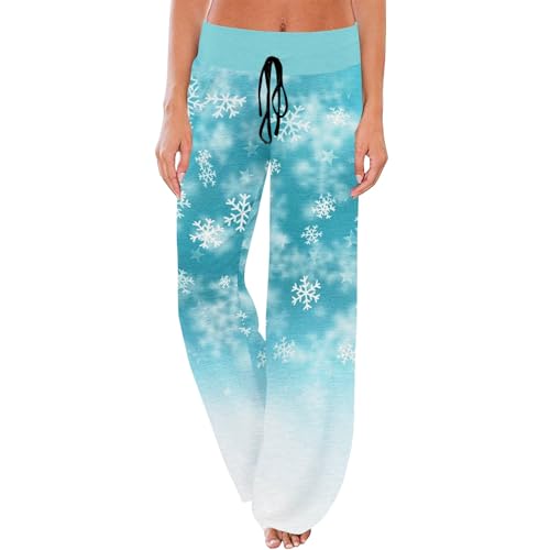 Generisch Weihnachten Kostüm Damen 2024 Mode Jogginghose Baggy Radlerhose Sporthose Lässig Wanderhose Leicht Arbeitshose Bequem Laufhose Haremshose Sweatpants Trainingshose(A08 Hot Pink,3XL) von Generisch