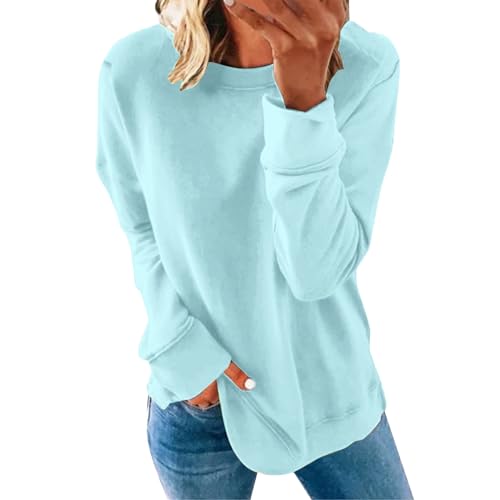 Generisch Weihnachten Sale Angebote des Tages Heute blitzangebote Sweatshirts Für Damen Langärmelig Oversized Ohne Kapuze Bluse Weiche Harajuku Freizeit Hochwertiger Marken Tshirt Damen Sale von Generisch