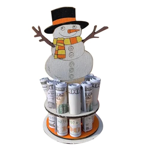 Generisch Weihnachts-Geldhalter Aus Für Bargeld, Weihnachtsmann Elch Form Geldklammer Mit Löchern, Multifunktionale Portable Geldhalter, Einzigartige Lustige Weihnachtsdekorationen von Generisch