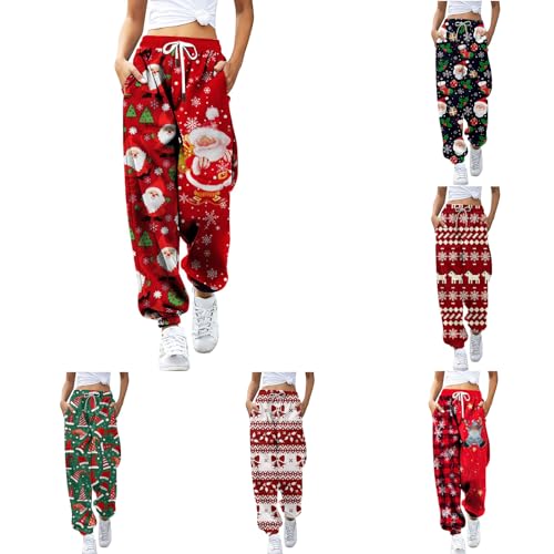 Generisch Weihnachts Jogginghose Damen mit Weihnachts Drucken Hosen Frauen High Waist Jogginghose Weitem Bein Sporthose Mädchen Aesthetic Stilvolle Freizeithose Lang Dicker Freizeithose Mädchen Generisch Weihnachts Jogginghose Damen mit Weihnachts Drucken Hosen Frauen High Waist Jogginghose Weitem Bein Sporthose Mädchen Aesthetic Stilvolle Freizeithose Lang Dicker Freizeithose Mädchen von Generisch