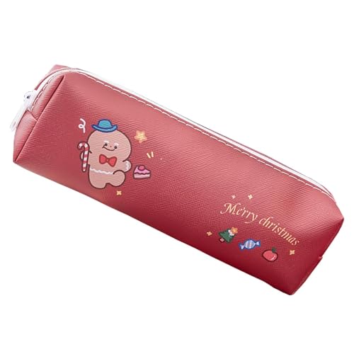 Generisch Weihnachts-Stifttasche,Cartoon-Bleistifttasche mit Reißverschluss | Mehrzweck-Schreibwarentasche, Festliche Stifttasche für Reisen, Stifte, Telefone von Generisch