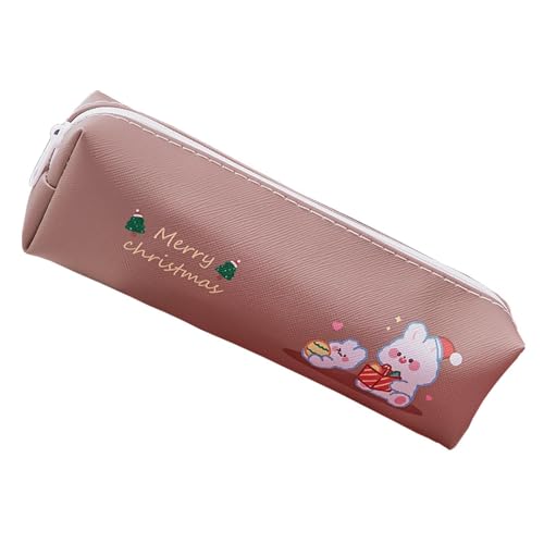Generisch Weihnachts-Stifttasche,Süße Schminktasche mit Reißverschluss | Mehrzweck-Schreibwarentasche, Festliche Stifttasche für Reisen, Stifte, Telefone von Generisch