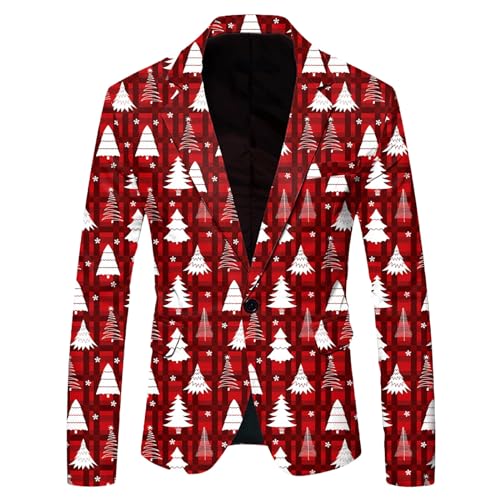 Generisch Weihnachtsblazer Herren Button Formal Mantel Langarm 3D Bedruckte Anzugjacke Lustig Party Kostüm Weihnachtsanzug Slim Freizeit Herrenanzug Sakkos Weihnachten Festlich Jacke Generisch Weihnachtsblazer Herren Button Formal Mantel Langarm 3D Bedruckte Anzugjacke Lustig Party Kostüm Weihnachtsanzug Slim Freizeit Herrenanzug Sakkos Weihnachten Festlich Jacke von Generisch