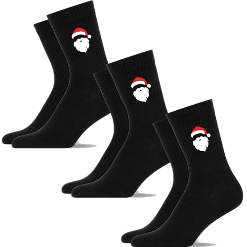 Generisch Weihnachtsmann - Xmax Atmungsaktive Weihnachtssocke Sportsocke Weihnachtsgeschenk Tennissocken Socken von Generisch