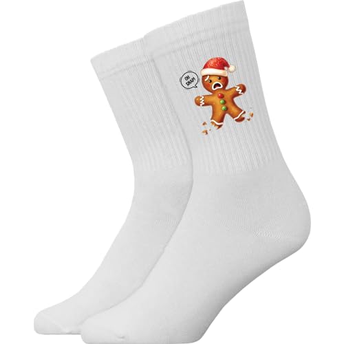 Generisch Weihnachtsmotive - Atmungsaktive Weihnachtssocke Sportsocke Weihnachtsgeschenk Tennissocken Socken von Generisch