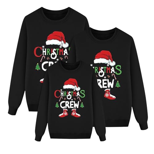 Weihnachtspullover Familie Set Damen Herren Kinder Lustig Weihnachtspulli Ugly Christmas Sweater Rundhals mit Reindeer Unisex Weihnachts Pullover Pärchen Weihnachtsoutfit #14 von Generisch