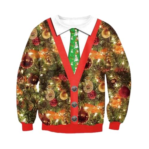 Generisch Weihnachtspullover Herren Lustig Freizeit Weihnachtsmotiv Strickpullover Langarm Pullover Christmas Sweater Ugly Rundhals Sweatshirt Weihnachtspulli Oversize Winter Warm Pulli Langarmshirt Generisch Weihnachtspullover Herren Lustig Freizeit Weihnachtsmotiv Strickpullover Langarm Pullover Christmas Sweater Ugly Rundhals Sweatshirt Weihnachtspulli Oversize Winter Warm Pulli Langarmshirt von Generisch