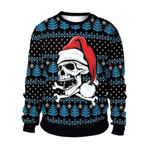 Generisch Weihnachtspullover Herren Lustig Strickpullover mit Rundhals Sweat Oberteile Herren Party Style Loose weihnachtspulli Strick Oversized Langarmshirt Xmas Pulli Winter Sweatshirt Pullover Generisch Weihnachtspullover Herren Lustig Strickpullover mit Rundhals Sweat Oberteile Herren Party Style Loose weihnachtspulli Strick Oversized Langarmshirt Xmas Pulli Winter Sweatshirt Pullover von Generisch