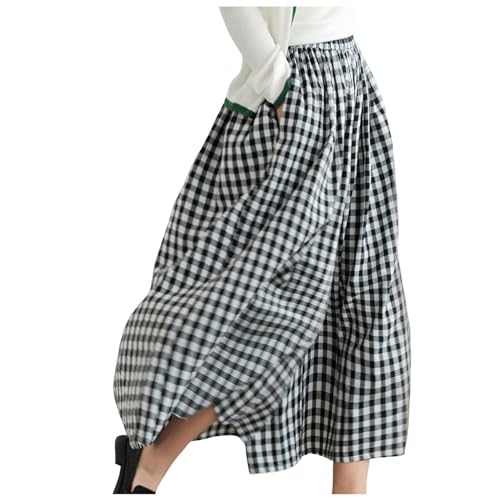 Generisch Weite Hose Damen Sommer Leicht Curvy Hose Komfortabel Elegant Hosen Waistcincher Luftig Business Hose Freizeit Elastizität Mode Hosenrock High Waist Einfarbig Sommer Sommerhosen Haremshose von Generisch
