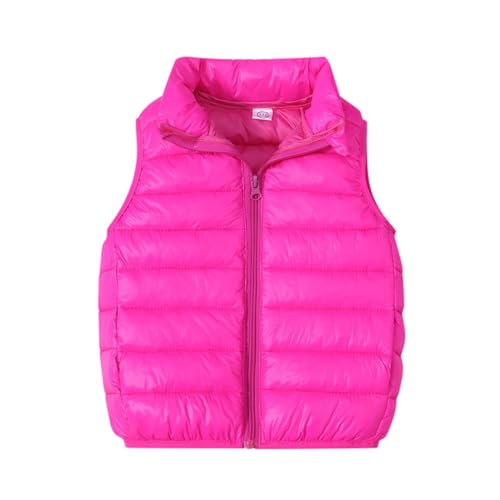 Generisch Weste Kinder Leichte Pufferweste Jungen Mädchen Steppweste Warm Winterjacke Ärmellos Weiche Jacken für Mädchen Kurz Daunenweste Outdoorjacke Übergangsjacke Kinderweste von Generisch