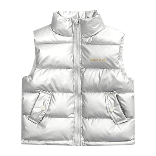 Generisch Weste Kinder Westen Für Jungen Mädchen Kinder Warme Weste Jungen Steppweste Kinder Steppweste Ärmellose Winterjacke Puffer Weste von Generisch