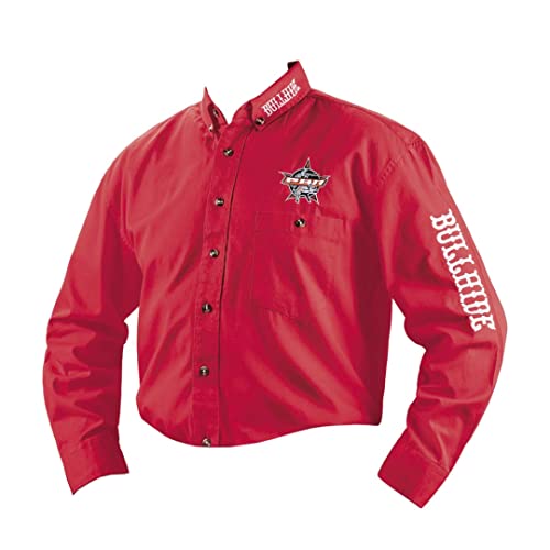 Generisch Westernhemd Hemd Rodeo Bullhide PBR rot Bestickt Cowboy Größe XL von Generisch
