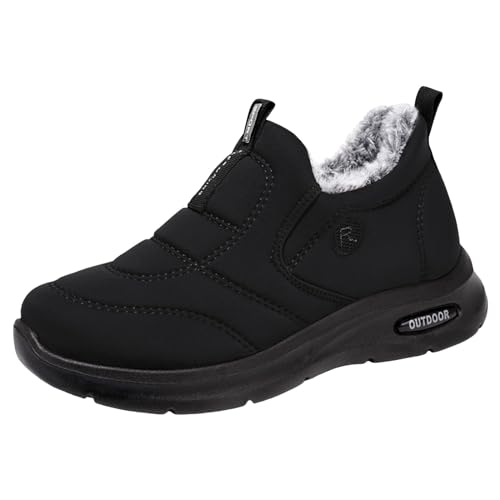 Generisch Winter Barfußschuhe Damen Herren Wasserfest Breite Füße Herbst Barfuss Schuhe Barfussschuhe Warm Outdoor Wasserdicht Barfußschuhe Winterschuhe Winter Outdoorheld Sport Winterstiefel von Generisch