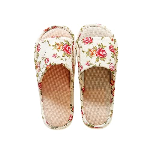 Generisch Winter Warm Hausschuhe Badepantoletten aus Frottee Waschbare Gäste-Pantoffeln Unisex Hausschlappen Offene Zehenpartie Slippers Bequem Warme Slipper Rutschfeste Sohle für Schlafzimmer von Generisch