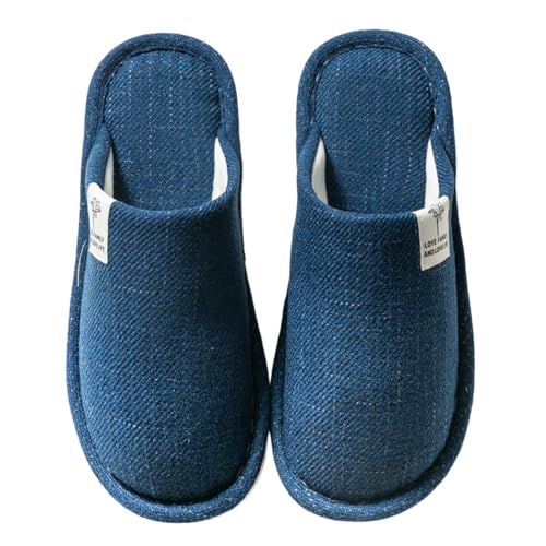 Generisch Winter Warm Hausschuhe Plüsch Pantoffeln Unisex rutschfeste Sohle Slippers Fellfutter Scuff Offen Weiche Leichte für Schlafzimmer von Generisch