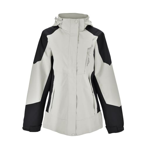 Generisch Winterjacke Damen, Skijacke Damen Funktionsjacke Outdoorjacke Warm Gefütterte Fleecejacke Fahrradjacke Lang Skijacke Wanderjacke Wasserdicht Arbeitsjacke Winterjacke von Generisch