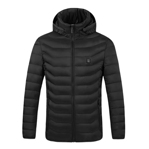 Generisch Winterjacke Herren Jacke Winter Lang Herrenmantel Puffer Winterparka Warm Steppmantel Parka Leichte Steppjacke Outdoor Wintermantel Winter Jacken Segeljacke Herren Wasserdicht 5XL von Generisch