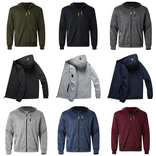 Generisch Winterjacke Herren Übergangsjacke Softshelljacke Winddicht Warme Windbreaker Outdoorjacke Arbeitsjacke Winter Langarm Blouson Jacke mit Kapuze für Wandern Generisch Winterjacke Herren Übergangsjacke Softshelljacke Winddicht Warme Windbreaker Outdoorjacke Arbeitsjacke Winter Langarm Blouson Jacke mit Kapuze für Wandern von Generisch