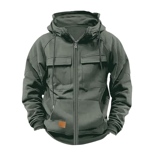 Generisch Winterjacke Herren mit Kapuze Männer Regular Fit Einfarbiges Mantel Fleecepullover Herren Winddicht Outdoorjacke Wärmend Jacke Mantel Wintermantel mit Reißverschluss Tasche Generisch Winterjacke Herren mit Kapuze Männer Regular Fit Einfarbiges Mantel Fleecepullover Herren Winddicht Outdoorjacke Wärmend Jacke Mantel Wintermantel mit Reißverschluss Tasche von Generisch