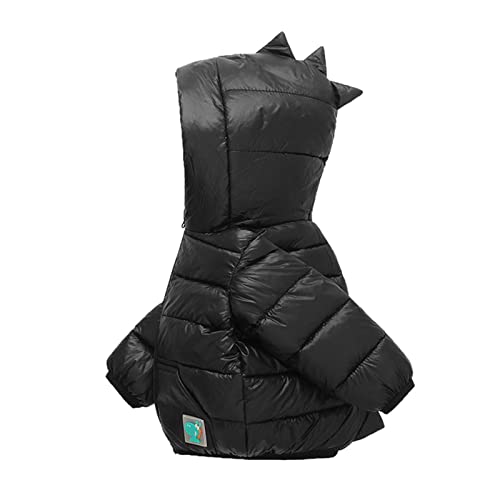 Generisch Winterjacke Mädchen Winter Jacke mit Kapuze Dinosaurier Steppjacke Warm Winter Mantel Dicke Kinderjacke Kapuzenjacke Outerwear Baby Wintermantel mit Reißverschluss Winddicht Alter 1-5 Jahre von Generisch