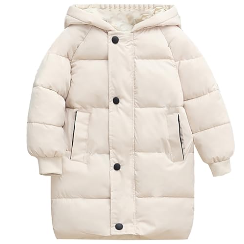 Generisch Winterjacke Mädchen Winterjacke Jungen Mädchen Daunenmantel Übergangsjacke Lang Puffer Jacke Warme Wintermantel Kinder Daunenjacken Winddicht Outdoorjacke Jungen von Generisch