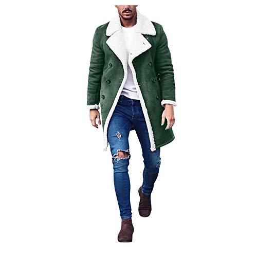 Generisch Wintermantel Herren Lang Mantel Wollmantel Moderen Winterjacke Warm Mantel Fleecejacken für Herren Thermojacke Fleecemantel Wolljacke Jackett Prime Grün XL Generisch Wintermantel Herren Lang Mantel Wollmantel Moderen Winterjacke Warm Mantel Fleecejacken für Herren Thermojacke Fleecemantel Wolljacke Jackett Prime Grün XL von Generisch