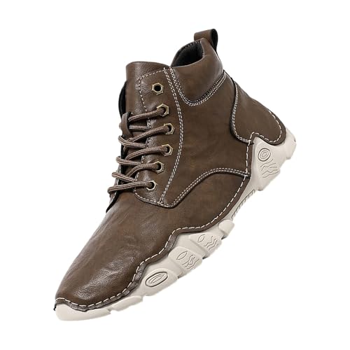 Generisch Winterschuhe Herren Große Größen, Schneeschuhe Herren Bequeme, Wandershuhe rutschfest Outdorschuhe Mit Schnürung Sportschuhe Robus Trainingschuhe Leicht Lässig Joggingschuhe Für Männer von Generisch