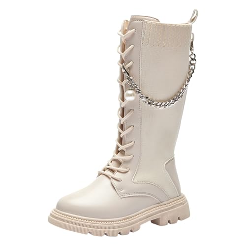 Generisch Winterschuhe Jungen Halbstiefel Bequem Halbhoch Winterschuhe Mädchen Wanderschuhe Outdoor Boots Urlaub Prinzessin Schuhe Einfarbige Trachtenschuhe Freizeitstiefel Westernstiefel von Generisch
