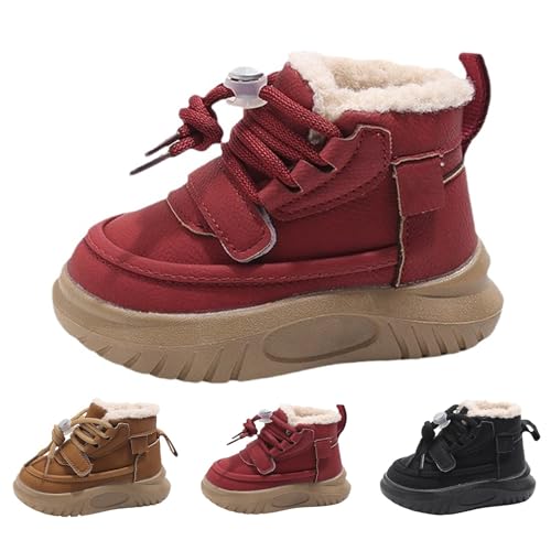 Generisch Winterschuhe Jungen Mädchen Turnschuhe Warm Gefütterte Sportschuhe Outdoor Schuhe Kids Boy Trainer Sneaker Hallenschuhe Atmungsaktiv Laufschuhe von Generisch