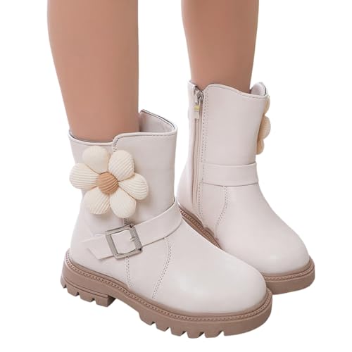 Generisch Winterschuhe Kinder Kinderschuhe Bequem Halbhoch Winterschuhe Plateau Halbstiefel Langschaft Stiefel Freizeit Dirndl Schuhe Einfarbige Trekkingschuhe Schlupfstiefel Springerstiefel von Generisch