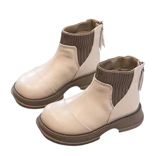 Generisch Winterschuhe Kinder Mädchen Kinderschuhe Bequem Halbhoch Winterstiefel Herbst Winter Ankle Boots Stiefeletten Schuhe Einfarbige Trekkingschuhe Freizeitstiefel Partyschuhe von Generisch