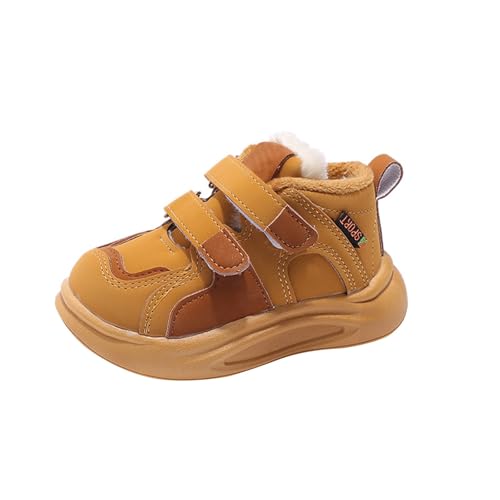 Generisch Winterschuhe Kinder Sneaker Ohne Schnürung Kinderschuhe Gefütterte Warm Hallenschuhe Sportschuhe Laufschuhe Turnschuhe Hallenturnschuhe rutschfeste Freizeitschuhe Walkingschuhe Barfußschuhe von Generisch