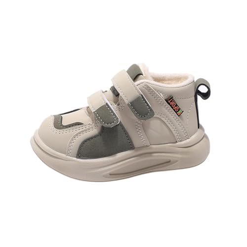 Generisch Winterschuhe Kinder Sneaker Ohne Schnürung Kinderschuhe Gefütterte Warm Hallenschuhe Sportschuhe Laufschuhe Turnschuhe Hallenturnschuhe rutschfeste Freizeitschuhe Walkingschuhe Barfußschuhe von Generisch