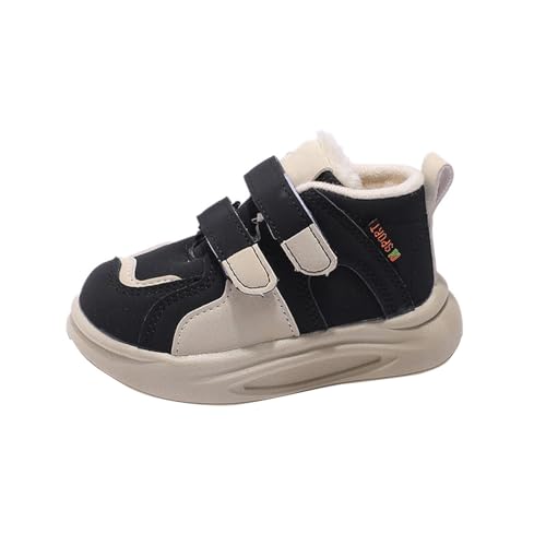 Generisch Winterschuhe Kinder Sneaker Ohne Schnürung Kinderschuhe Gefütterte Warm Hallenschuhe Sportschuhe Laufschuhe Turnschuhe Hallenturnschuhe rutschfeste Freizeitschuhe Walkingschuhe Barfußschuhe von Generisch