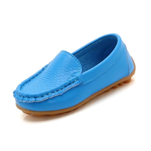 Generisch Winterschuhe Kleine Kinder Jungen Mädchen Weiche Slipper Zum Reinschlüpfen Flache Schuhe Bootsschuhe Freizeitschuhe Winterschuhe 41 Jungen (Sky Blue, 2.5-3 Years) von Generisch