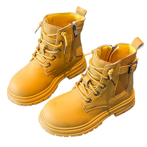Generisch Winterschuhe Mädchen Kinderschuhe Bequem Halbhoch Winterstiefel Kinder Stiefeletten Outdoor Boots Freizeit Dirndl Schuhe Einfarbige Trekkingschuhe Freizeitstiefel Partyschuhe von Generisch