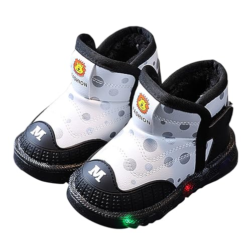 Generisch Winterschuhe Mädchen Lederstiefel Winter Warme Winterschuhe Mädchen Halbstiefel Outdoor Boots Freizeit Festliche Schuhe Einfarbige Trachtenschuhe Freizeitstiefel Partyschuhe von Generisch